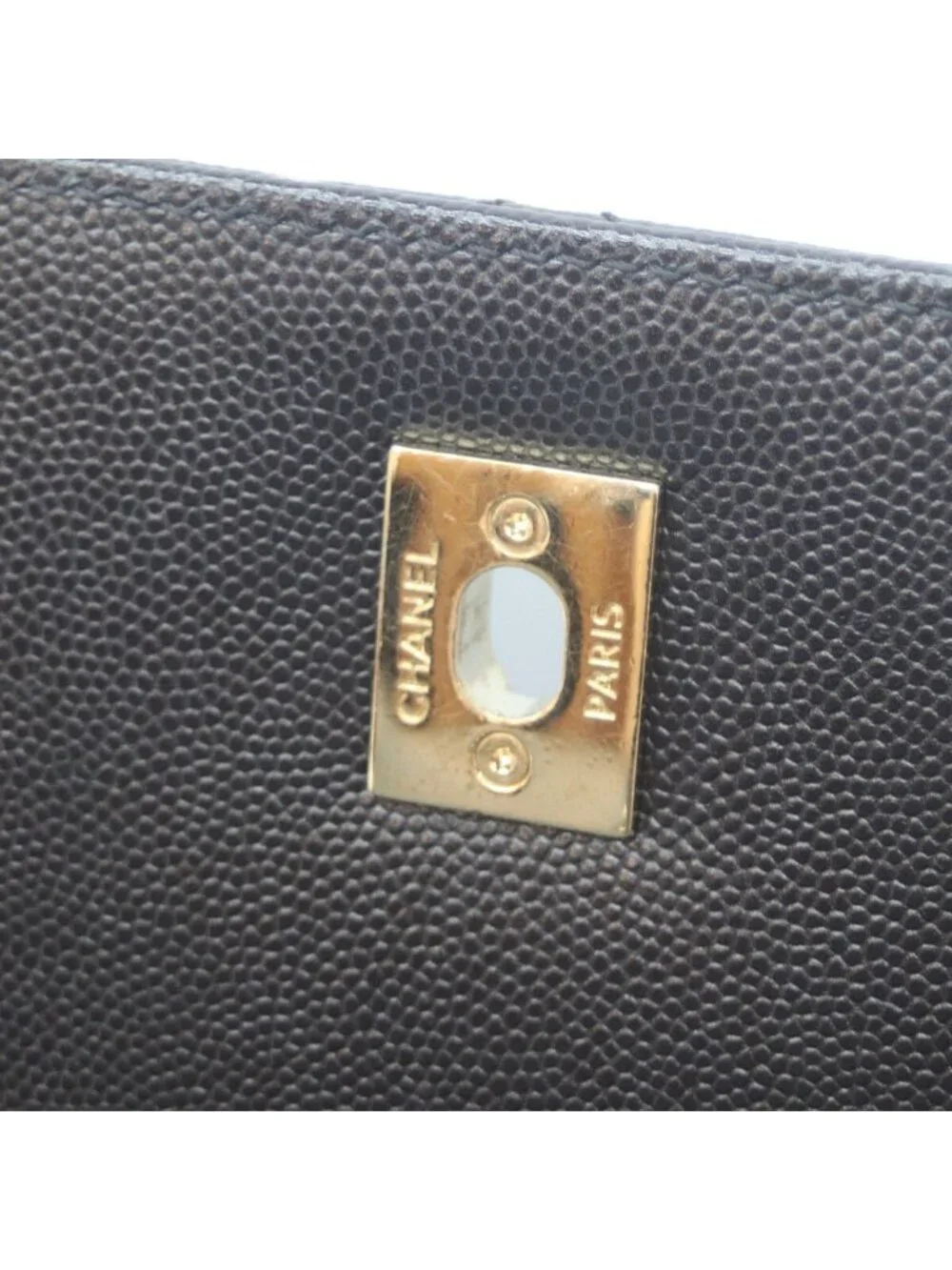 Chanel Black Caviar Gold Business Affinity 2-Way